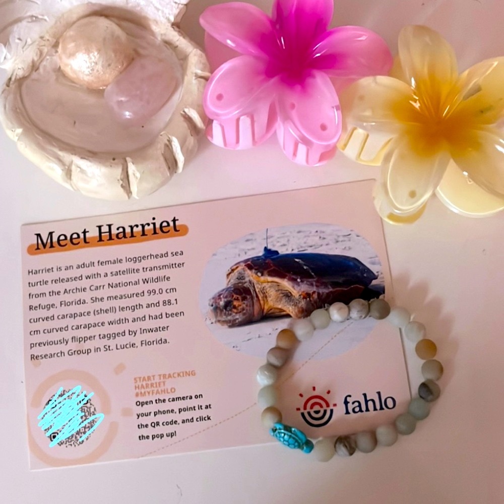Fahlo sea turtle tracker with bracelet!!🐢💙